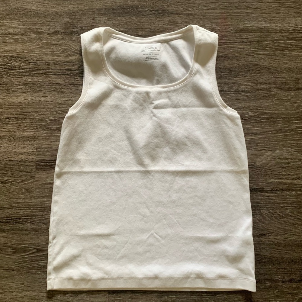 Chico’s White Tank Ultimate Tee